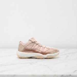 Buty damskie Air Jordan 11 Low Sail, beżowo-różowe, wygodne na co dzień, skóra i syntetyk, AH7860-105