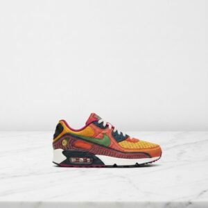 Buty Nike Air Max 90 Dia de los Muertos na co dzień, unisex, wygodna amortyzacja Max Air, kolorowe wzory w kropki DC5154-458