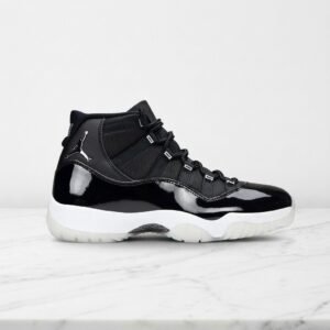 Buty Air Jordan 11 Jubilee na codzień, unisex, wygodna poduszka Nike Air, czarno-białe, skóra i tekstylia CT8012-011