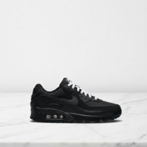 Buty Nike Air Max 90 Black Sport Red White na co dzień, unisex, wygodna amortyzacja Max Air, pasują do casualowych stylizacji, DC9388-002
