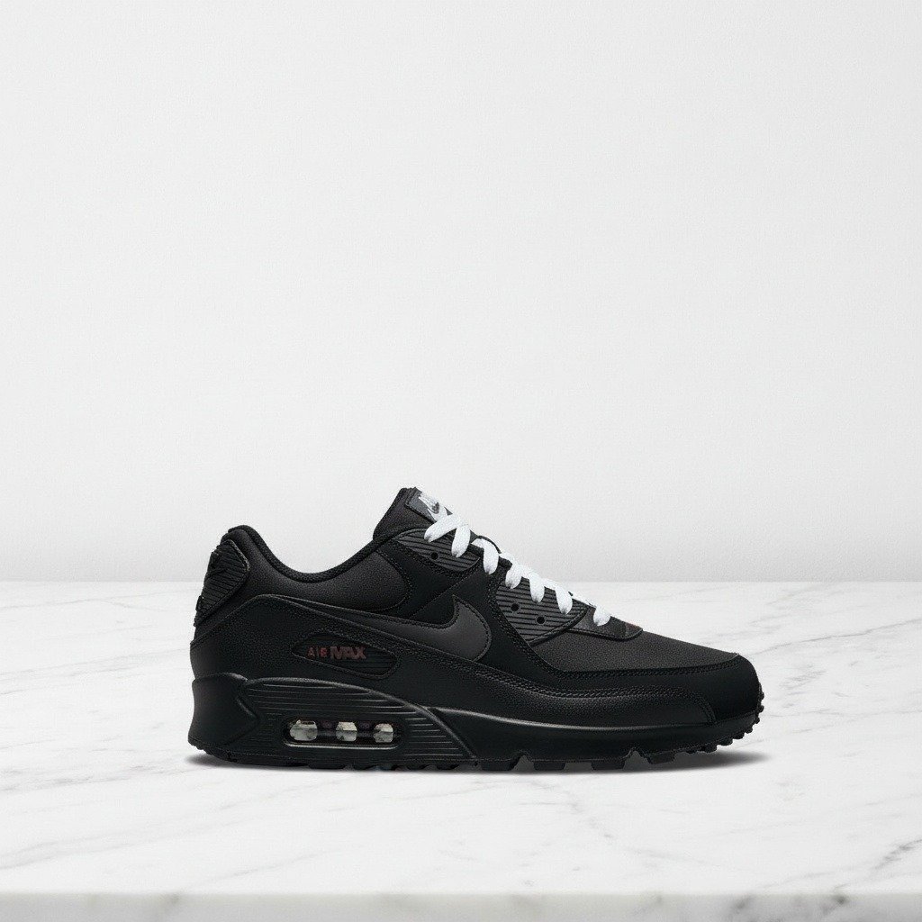 Buty Nike Air Max 90 Black Sport Red White na co dzień, unisex, wygodna amortyzacja Max Air, pasują do casualowych stylizacji, DC9388-002