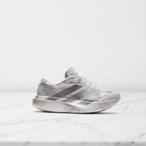 Buty Adidas adizero Evo SL w kolorze srebrnym, lekkie i wygodne na co dzień, unisex, pasują do wielu stylizacji JR3419
