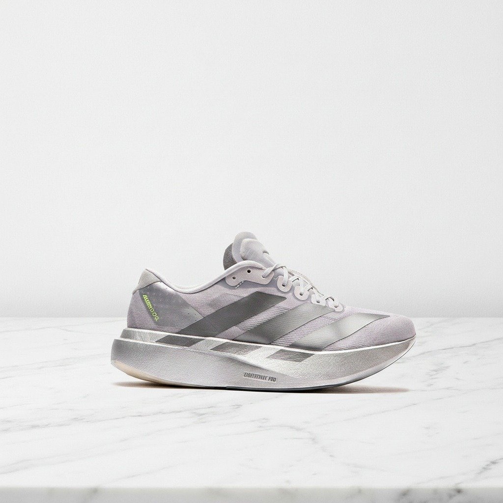 Buty Adidas adizero Evo SL w kolorze srebrnym, lekkie i wygodne na co dzień, unisex, pasują do wielu stylizacji JR3419