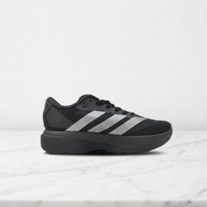 Buty Adidas Adizero Evo SL M na co dzień, czarno-srebrne, lekkie i wygodne sneakersy unisex, oddychająca siatka JR4888