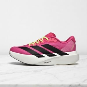 Buty Adidas Adizero Evo SL Lucid Pink, unisex, wygodne na co dzień, lekka siatkowa cholewka, różowo-czarne JS4455
