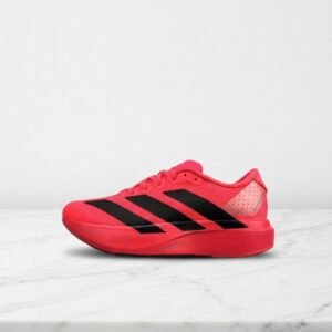 Buty sportowe Adidas Adizero Evo SL dla mężczyzn, czerwono czarne, lekkie i wygodne na cały dzień, do biegania i na co dzień JS4492