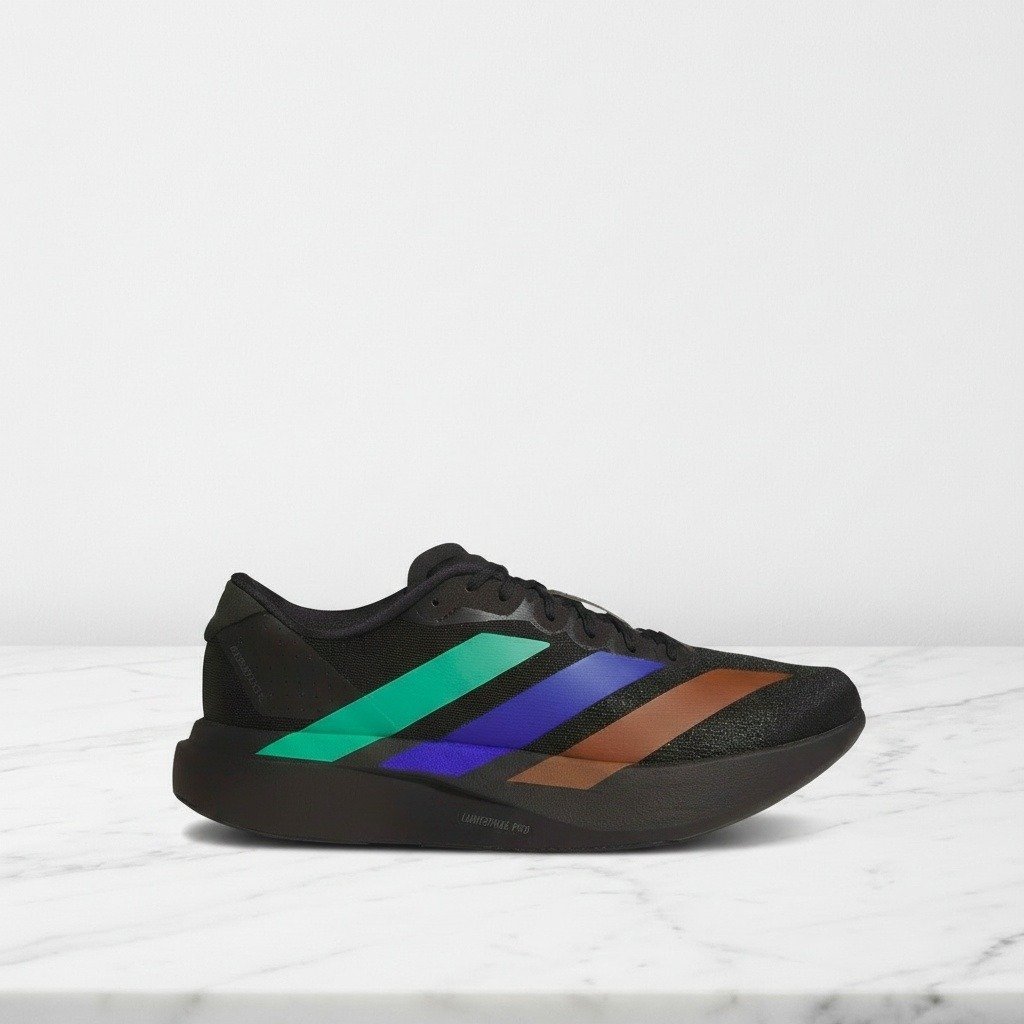 Adidas Adizero Evo SL x Pharrell Williams, czarne sneakersy unisex na co dzień, lekkie i wygodne, KI3392