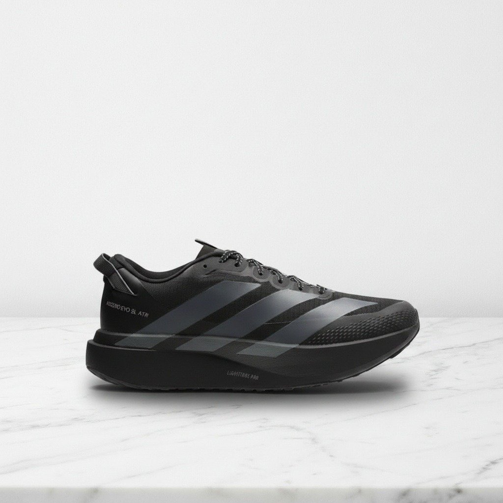 Adidas Adizero Evo SL ATR na co dzień, wygodne sneakersy unisex, kolor czarny z szarym i srebrnym, KK0311