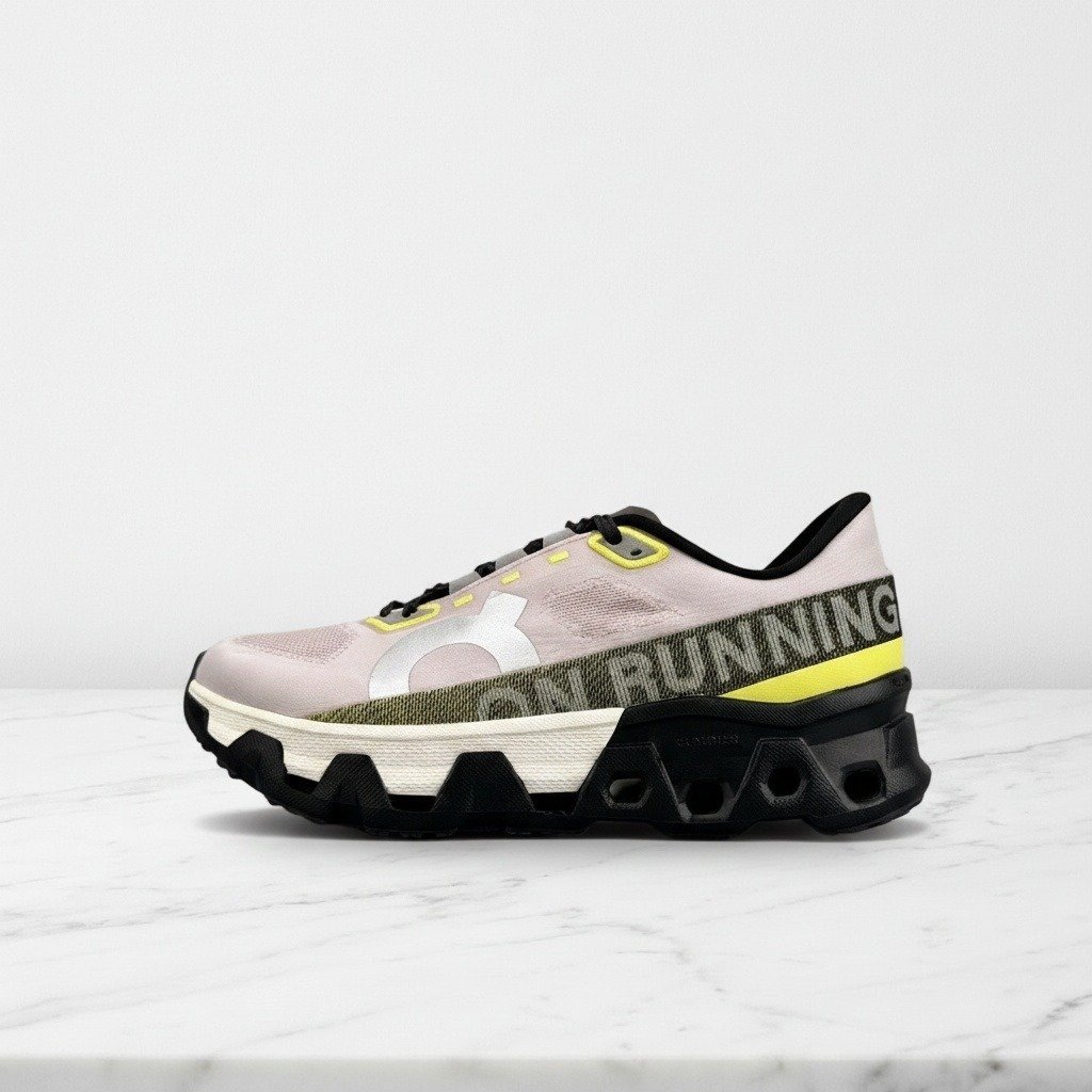 Buty do biegania On Cloudmonster Hyper, kolor Fade Lime, beżowo-czarne, lekkie i wygodne na cały dzień, unisex, 3ME10134323