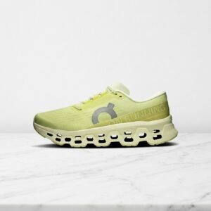 Buty do biegania ON Cloudmonster 3 dla niej i dla niego, żółto-kremowe, lekkie i wygodne na cały dzień, dzianina i siatka 3MG10054859