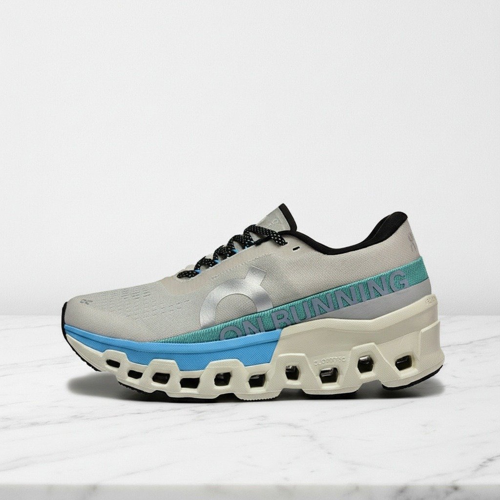 Buty do biegania On Cloudmonster 2 Cream Horizon, unisex, wygodne na co dzień, kremowo-błękitne 3WE10113168