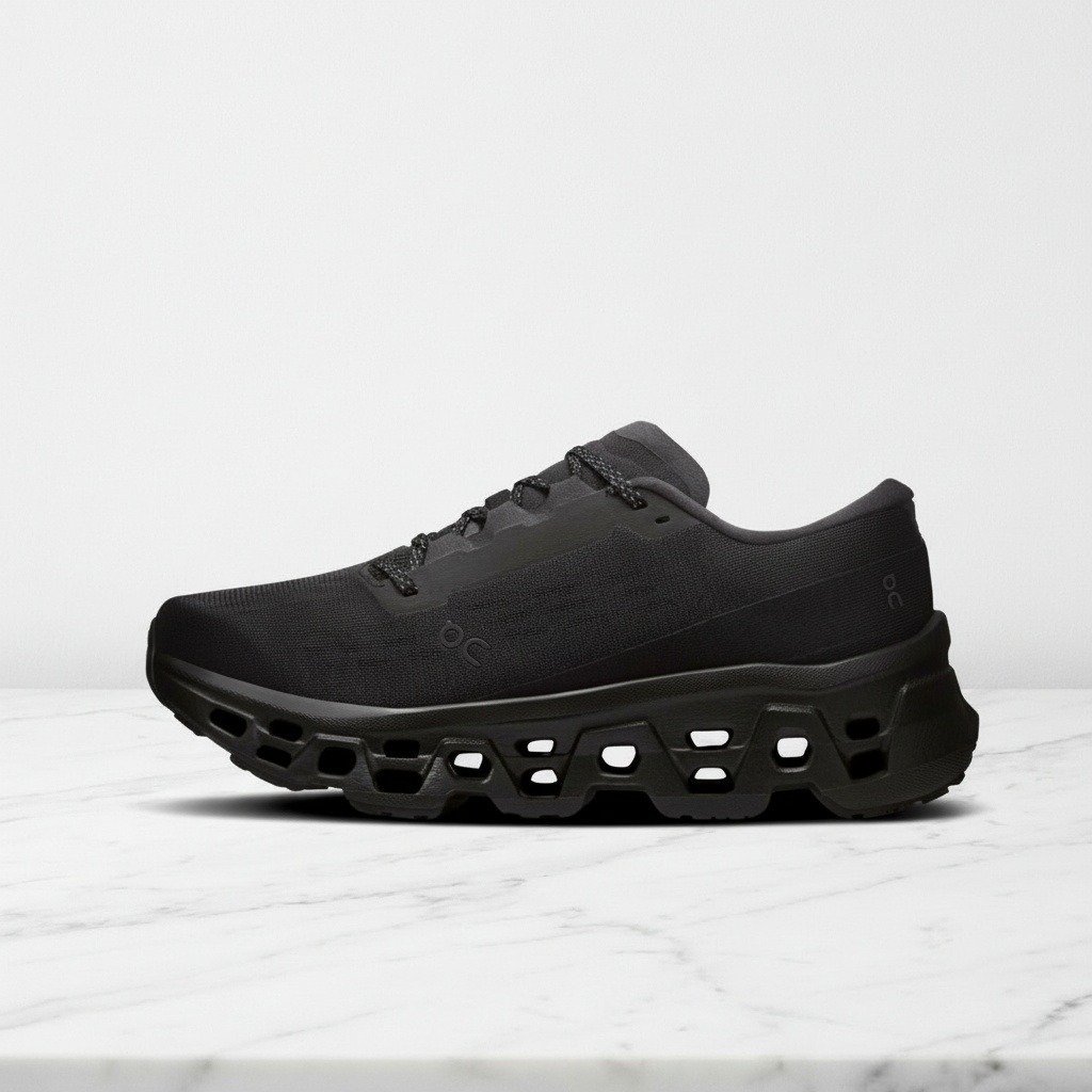 Buty ON Cloudmonster 3 Black/Black, wygodne na co dzień, unisex, czarne, tekstylny i syntetyk 3WG10031043
