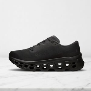 Buty do biegania ON Cloudmonster 3 Black, wygodne na co dzień, unisex, czarne, siatka i guma, 3WG10831043