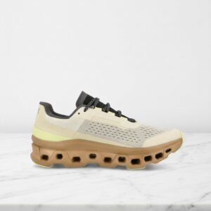 Buty na co dzień ON Cloudmonster Cream Dune, unisex, wygodna amortyzacja, beżowo-musztardowe 61-98286