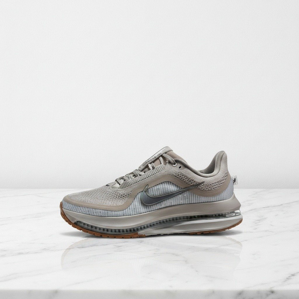 Buty Nike Pegasus Premium College Grey Gum na co dzień, unisex, szaro-beżowe, wygodna amortyzacja Air Zoom HQ2592-010