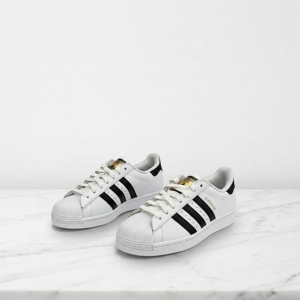 Buty Adidas Superstar na co dzień, biało czarne, unisex, wygodne sneakersy ze skóry, idealne do jeansów EG4958