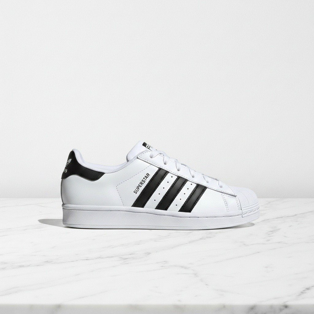 Buty Adidas Superstar II biało-czarne na co dzień, wygodne sneakersy unisex, skórzana cholewka, shell toe, IH8659