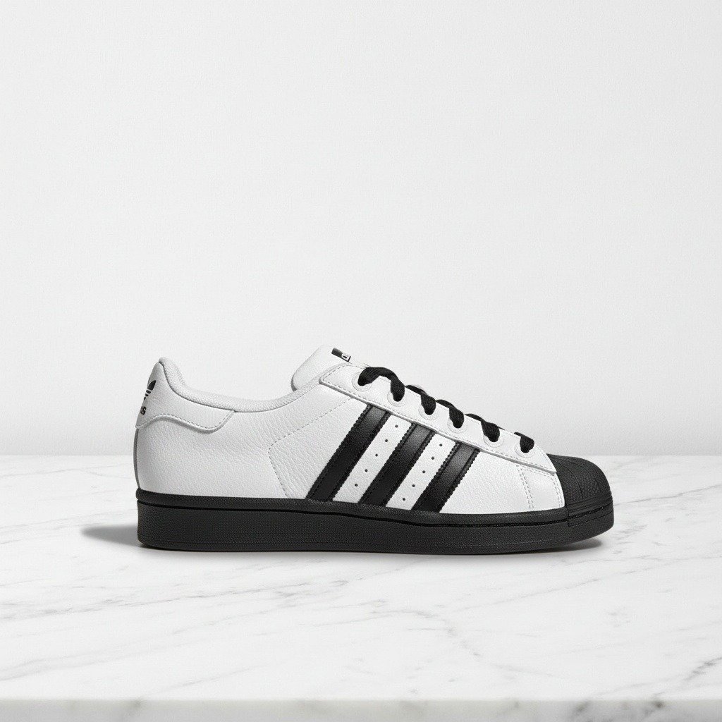 Buty Adidas Superstar II White Black White na co dzień, unisex, biało-czarne, wygodne sneakersy skórzane, JI0124