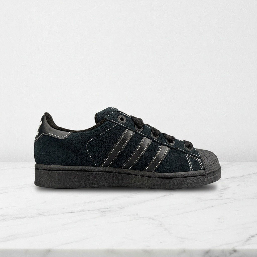 Buty Adidas Superstar II dla ciebie, kolor Core Black Core White Core Black, unisex, wygodne na co dzień, zamsz i skóra JH5470