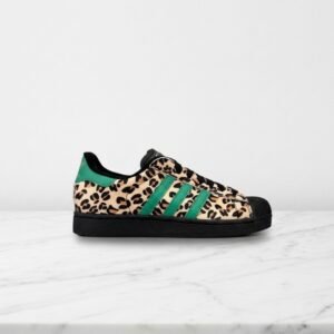 Buty Adidas Originals Superstar II Black Green Leopard, panterka, wygodne na co dzień, unisex JP8165