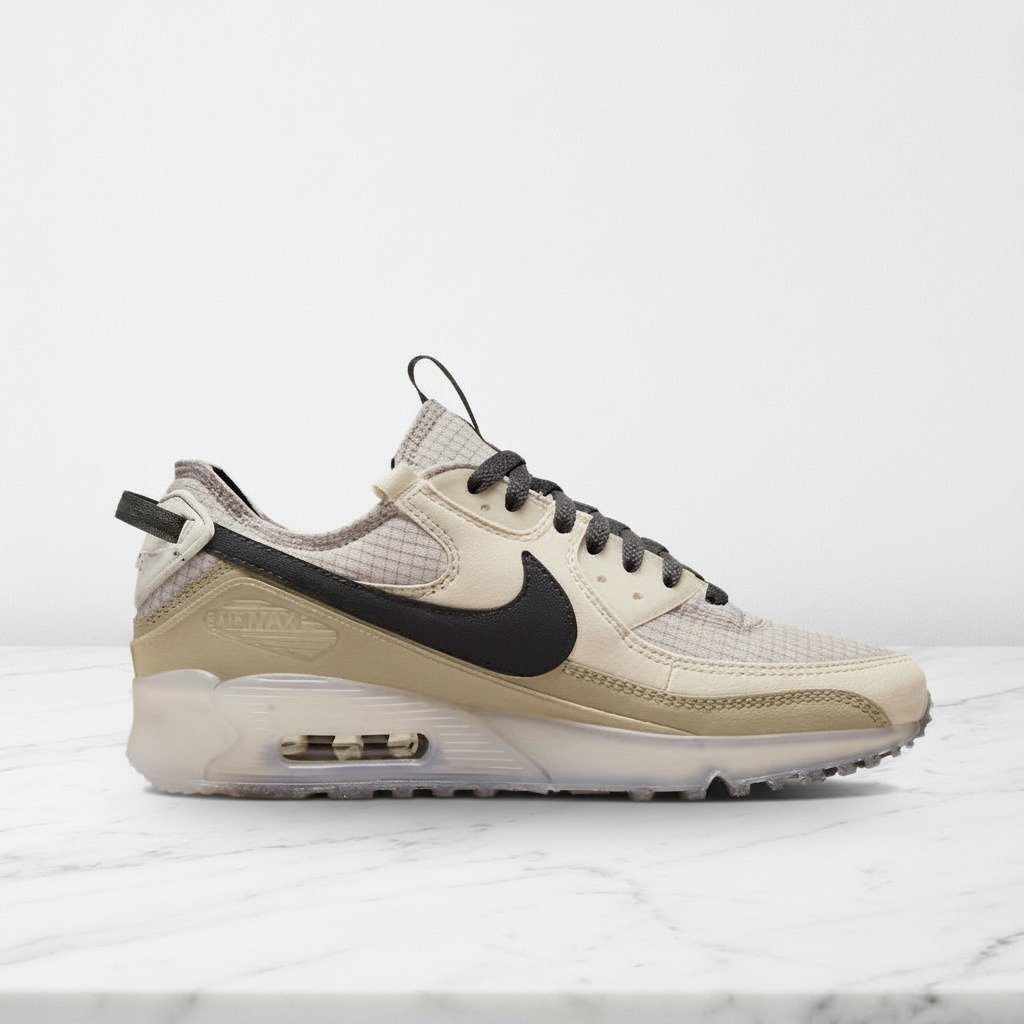 Buty Nike Air Max 90 Terrascape Rattan na co dzień, unisex, wygodne sneakersy kremowo-brązowe, DH4677-200