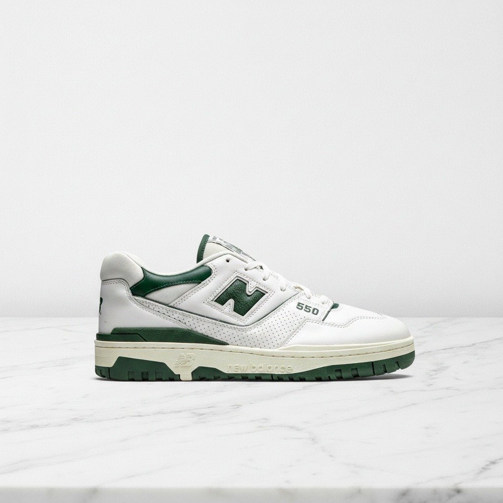 Buty na co dzień New Balance 550 Aime Leon Dore Green, wygodne, unisex, biało-zielone BB550ALD
