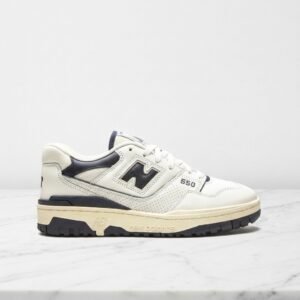 New Balance 550 Aime Leon Dore, biało-granatowe sneakersy na co dzień, skóra, unisex BB550ALF