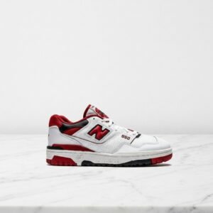 New Balance BB 550 SE1 na co dzień, wygodne sneakersy unisex, biało-czerwone, White Team Red BB550SE1