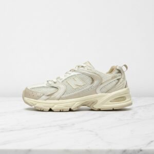 Wygodne sneakersy New Balance 530 Bone dla niej i dla niego, beżowe, na co dzień, tekstyl i skóra MR530AA-41