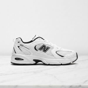 Buty New Balance 530 White Black dla Ciebie na co dzień, unisex, wygodne sneakersy biało-czarne, siatka i syntetyk, retro styl MR530EWB