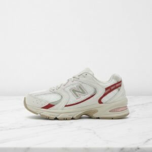 Buty New Balance 530 Festivals na co dzień, wygodne sneakersy unisex, beż z czerwienią, pasują do wielu stylizacji MR530JF