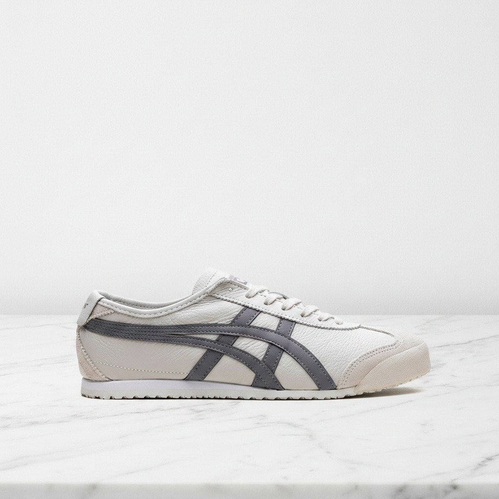 Onitsuka Tiger Mexico 66 Grey White, Twoje codzienne sneakersy unisex, szaro-białe, lekkie i wygodne, 1183A201-250