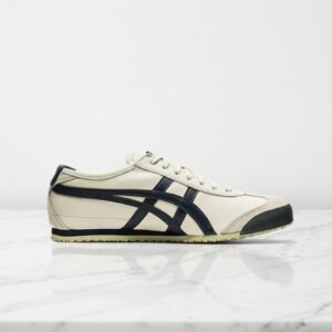 Buty damskie na co dzień, Onitsuka Mexico 66 Birch Peacoat, wygodne sneakersy w kremowo beżowym kolorze, do wielu stylizacji, 1183C102-200