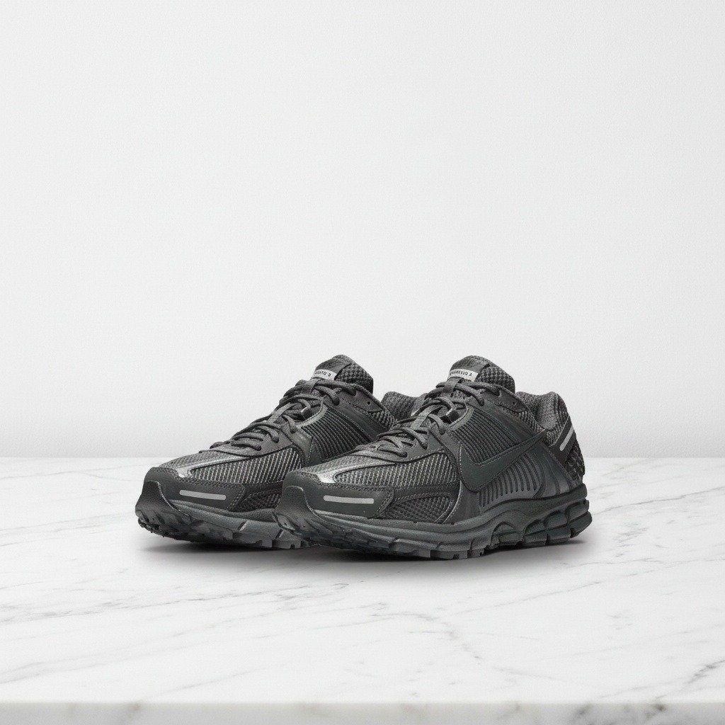 Buty męskie Nike Zoom Vomero 5 SP, kolor czarno-srebrny, wygodne na co dzień, siatkowa cholewka, Zoom Air BV1358-002