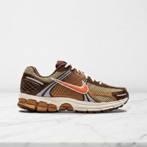 Buty Nike Zoom Vomero 5 na co dzień, wygodna amortyzacja Zoom Air, brązowo beżowe, unisex, Wheat Grass FB9149-700