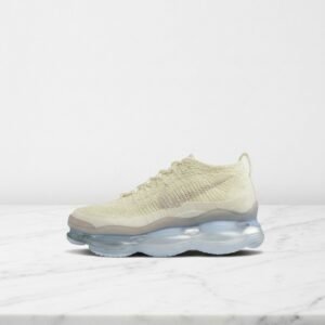 Buty sportowe Nike Air Max Scorpion Flyknit dla niego i dla niej, kolor kremowy i błękitny, wygodne na co dzień, lekka cholewka tekstylna DJ4702-101