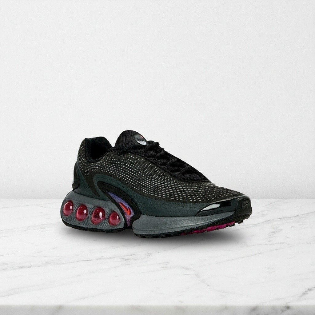 Nike Air Max Dn All Night to wygodne buty unisex, czarne z różowymi akcentami, na co dzień od rana do wieczora DV3337-008