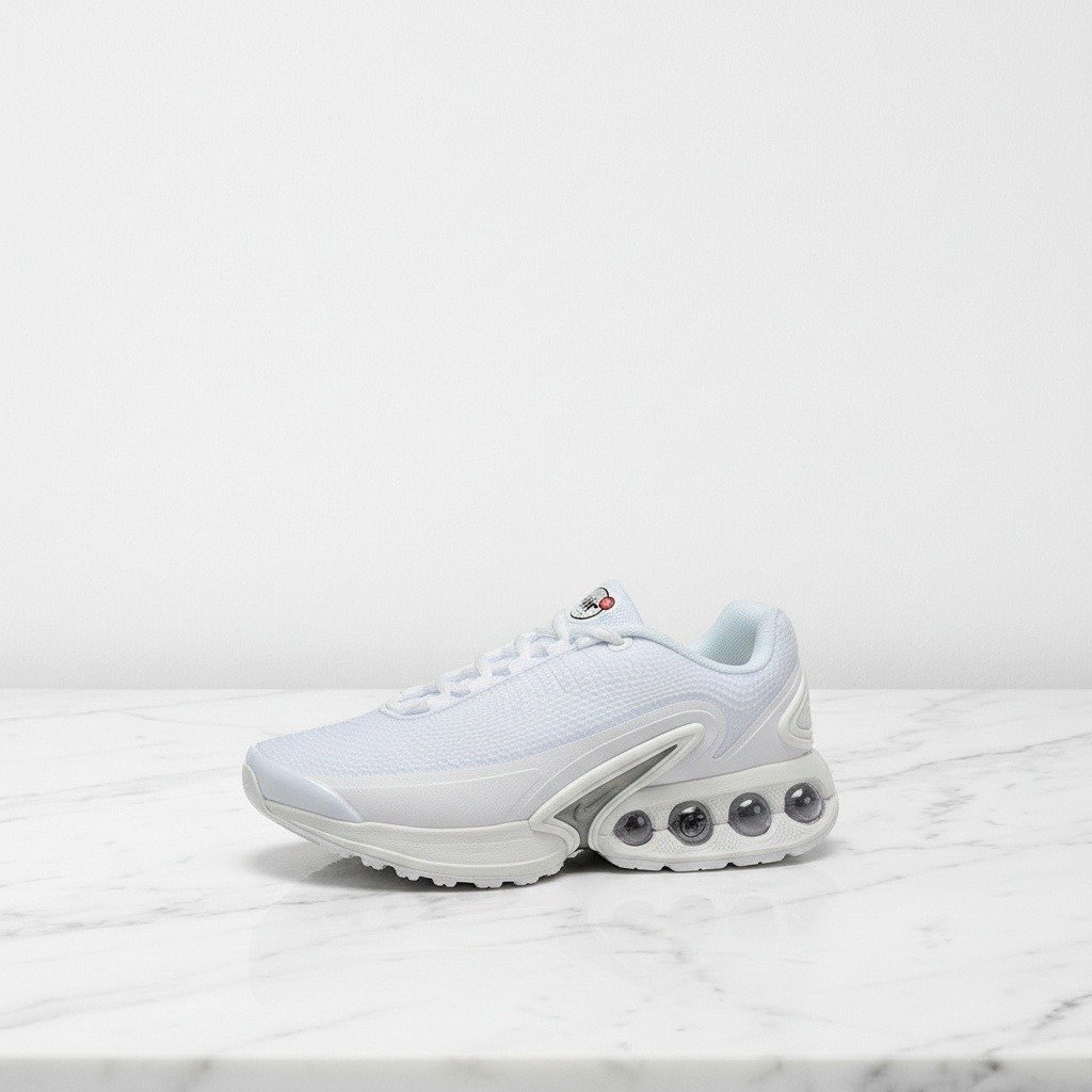 Buty Nike Air Max Dn White Metallic Silver na co dzień, unisex, wygodna amortyzacja Dynamic Air, biało-srebrne, DV3337-101