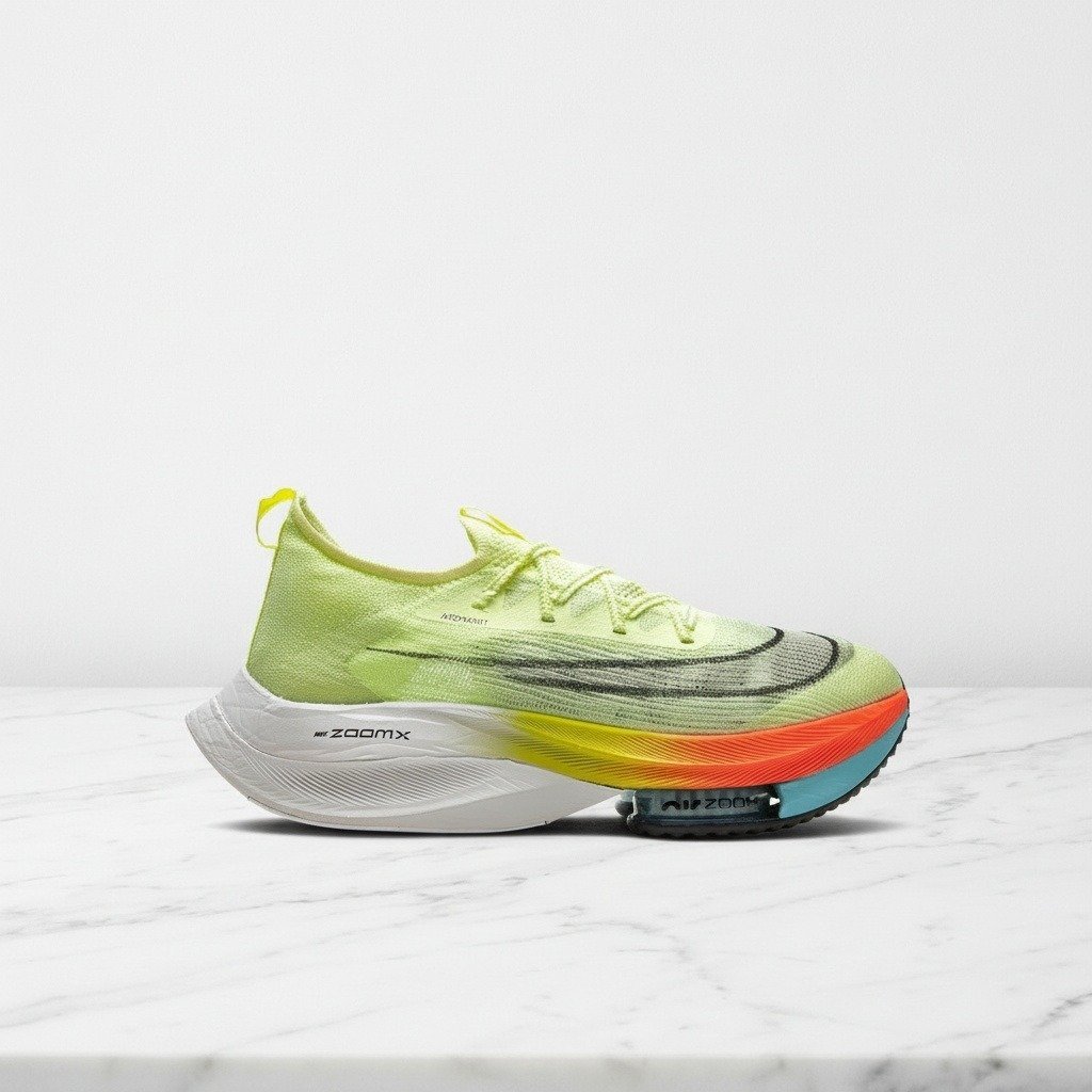 Nike Alphafly Next % Fast Pack, wygodne sneakersy unisex na co dzień, żółte wielokolorowe, lekka cholewka z siatki CI9925-700
