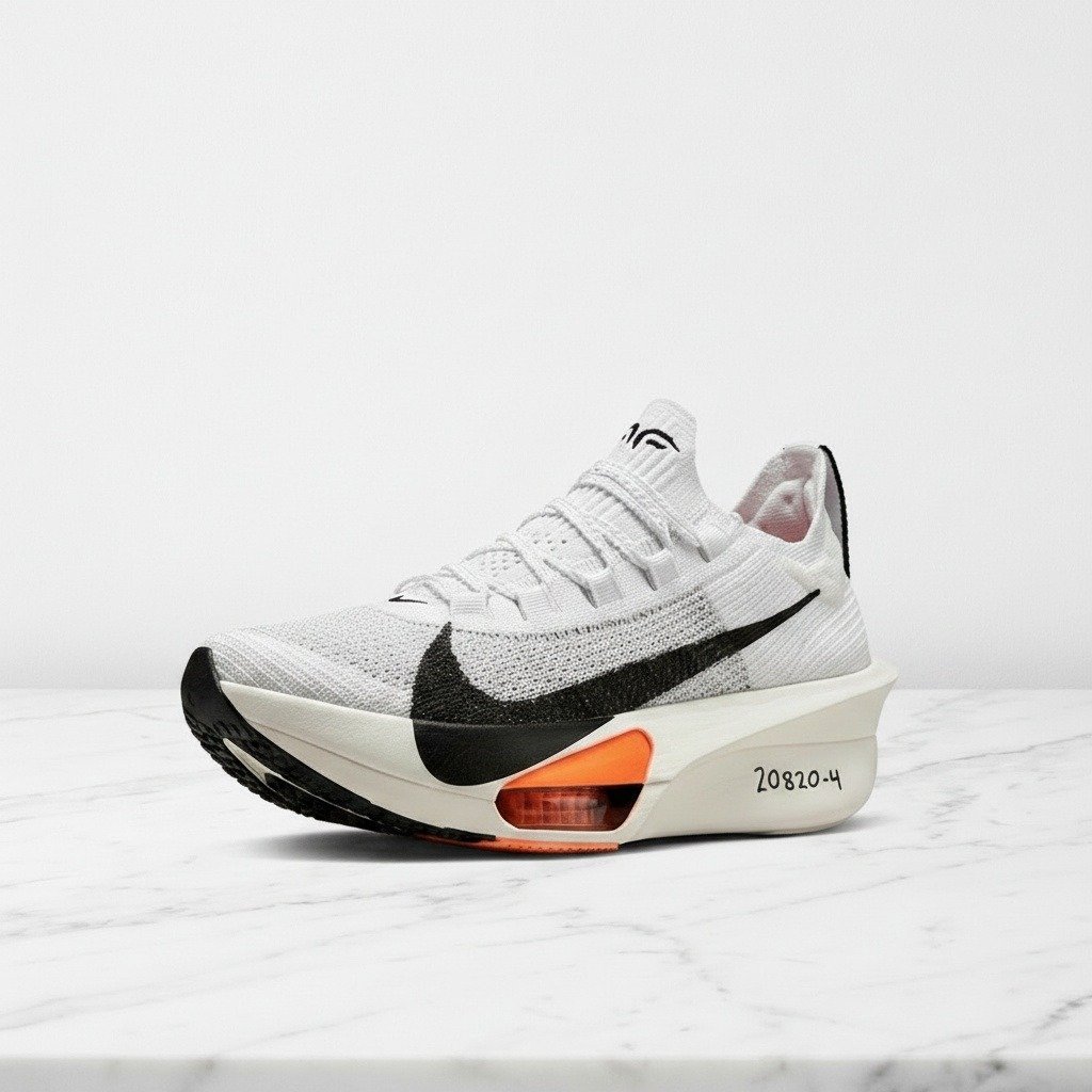 Nike Air Zoom Alphafly Next% 3 w biało-pomarańczowym Prototype, lekkie buty na cały dzień, unisex, FD8356-100