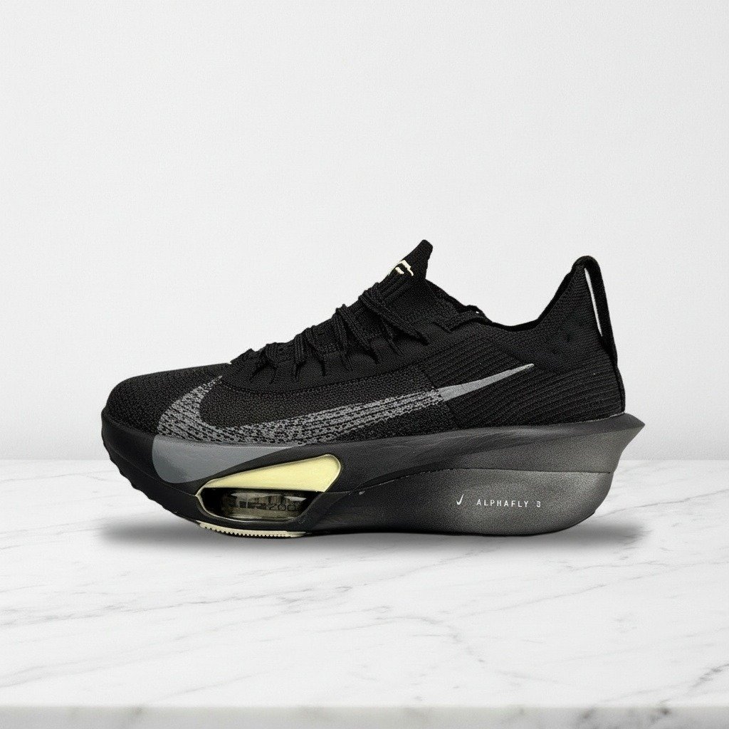 Nike ZoomX Alphafly 3 Metallic Medium Ash, wygodne buty do biegania na co dzień i na maraton, unisex, czarno-szare HV6350-001