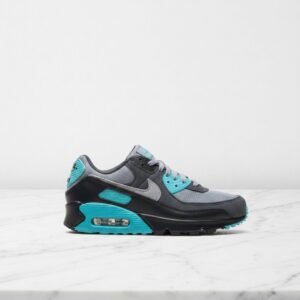 Buty sportowe Nike Air Max 90 Dusty Cactus na co dzień, unisex, szaro turkusowe, wygodna siatka i zamsz, poduszka powietrzna Max Air, DM0029-013