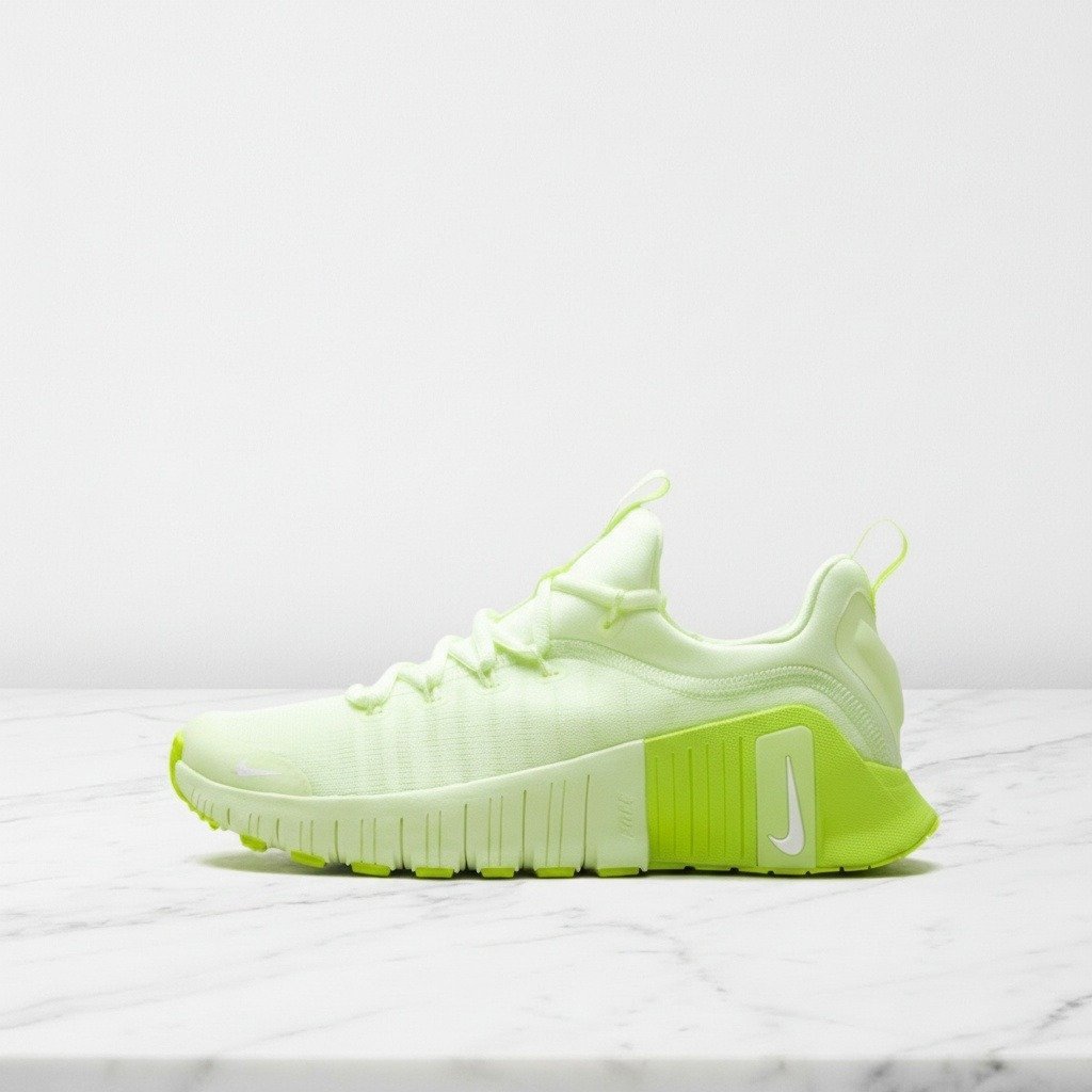 Nike Free Metcon 6 Volt Glow, wygodne buty treningowe damskie na co dzień, zielono-białe, FJ7126-702