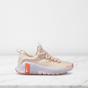 Buty sportowe damskie Nike Free Metcon 6 Guava Ice, wygodne na co dzień i do treningu, beżowo-białe FJ7126-801
