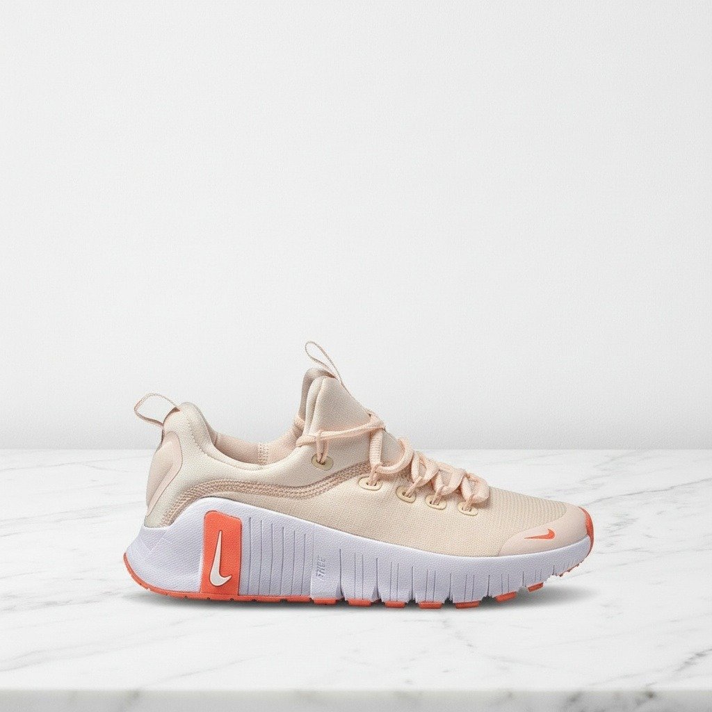 Buty sportowe damskie Nike Free Metcon 6 Guava Ice, wygodne na co dzień i do treningu, beżowo-białe FJ7126-801
