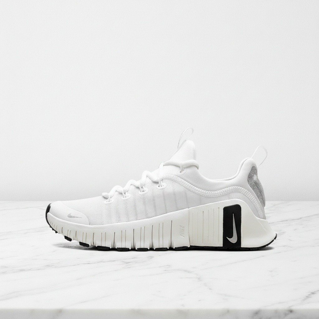 Nike Free Metcon 6 Premium na co dzień i trening, biało srebrne, oddychająca siatka, unisex FZ1695-101