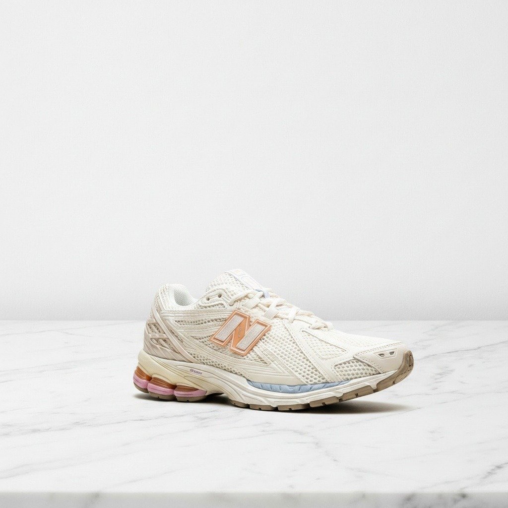 Buty sportowe damskie New Balance 1906R Pink Sugar, wygodne na cały dzień, pasują do dżinsów i sukienek, kremowo różowe M1906RBP