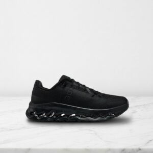 Wygodne sneakersy ON Cloudtilt Eclipse Black na co dzień, unisex, czarne, tekstylno-syntetyczne, idealne do jeansów i spodni dresowych 3ME10100264