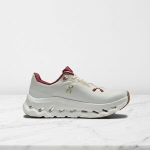 On Cloudtilt Pearl Ivory, wygodne sneakersy unisex na co dzień, kremowo bordowe, miękka amortyzacja 3WF10562143