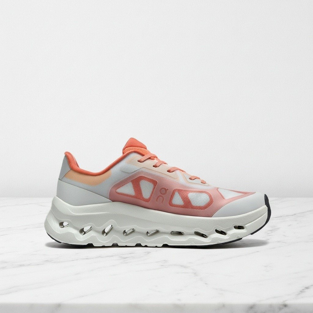 Buty On Cloudtilt Remix 1 na co dzień, unisex, biało brzoskwiniowe, wygodna pianka Helion 3WG10244728